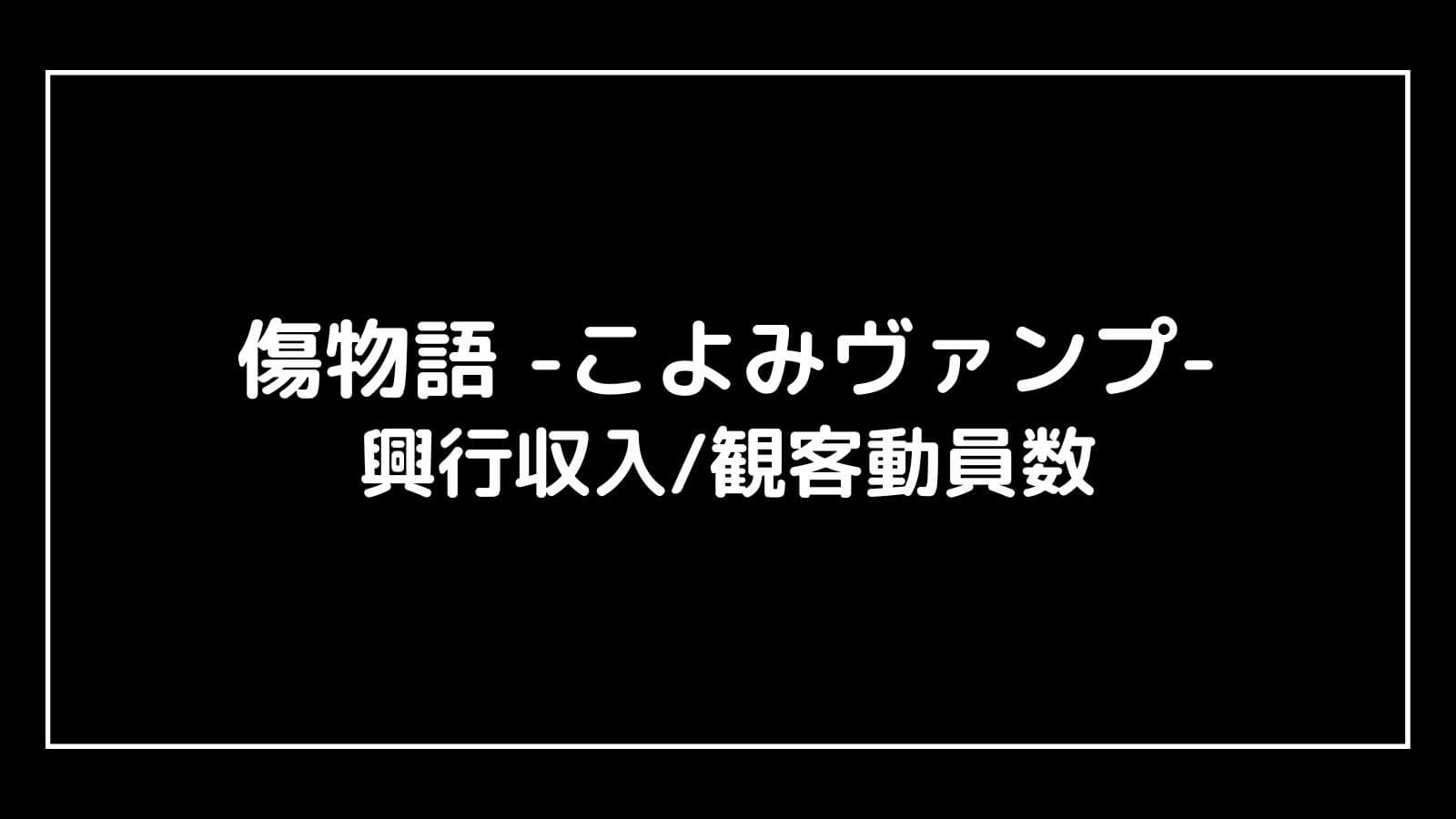 傷物語4 -こよみヴァンプ-｜2024年映画の興行収入と観客動員数の推移